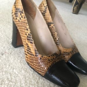 Vintage Chanel Snake Skin Heels